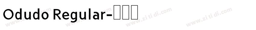 Odudo Regular字体转换